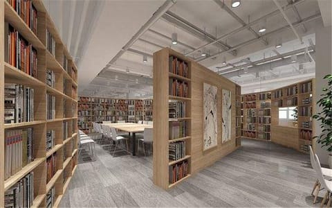 湖北大学·图书馆一角