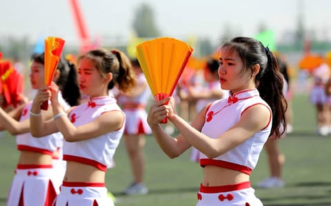 银川科技学院·第九届夏季田径运动会团体操表演