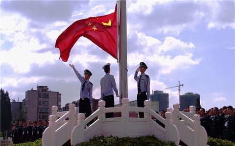 云南警官学院·升旗