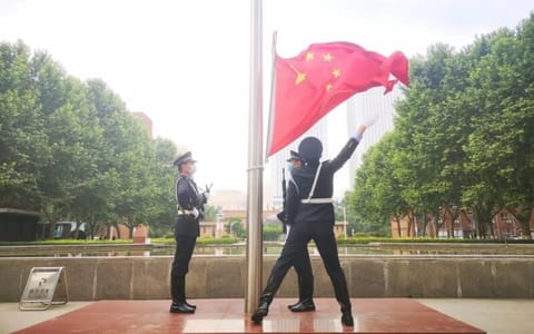 中央司法警官学院·升旗