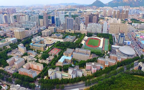 大连民族大学·开发区校区俯瞰图