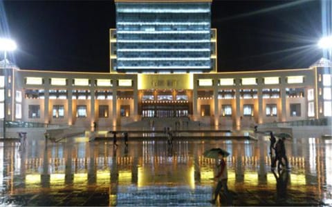 西北民族大学·学校夜景