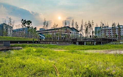 内江师范学院·文津湖边