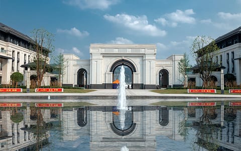 宜宾学院·校门背影